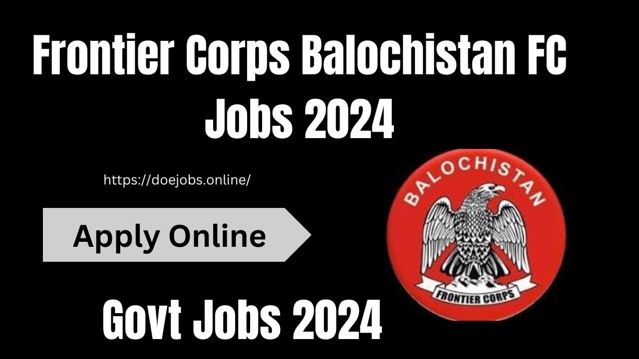 Frontier Corps Balochistan FC Jobs 2024